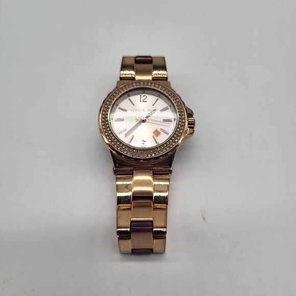 Michael Kors Women's Ritz MK5921 Rose Gold Stainless-Steel Quartz Watch - Picture 4 of 13